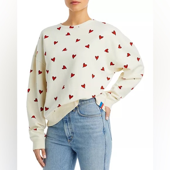 Anthropologie KULE The Oversized Heart Sweatshirt - Picture 1 of 10